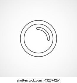 Lens Icon On White Background