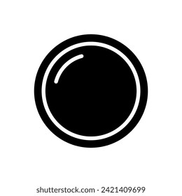 lens icon symbol vector template