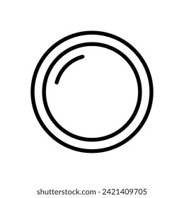 lens icon symbol vector template