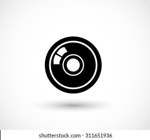 Lens icon vector