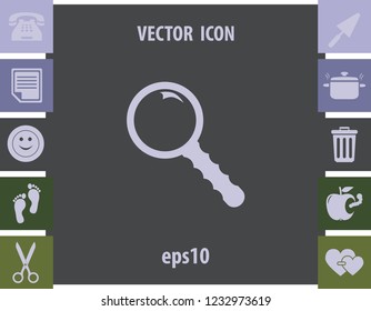 Lens icon, vector design element