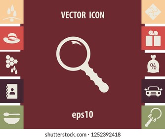 Lens icon, vector design element