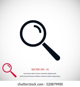 lens icon vector, flat design best vector icon