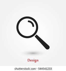 lens icon vector, flat design best vector icon