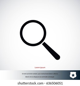 lens icon vector, flat design best vector icon