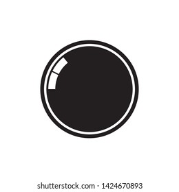 lens icon vector illustration - vector