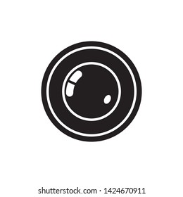 lens icon vector illustration - vector