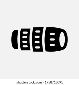 lens icon vector illustration.use for camera, photo, picture, photography icons.