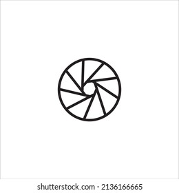 lens icon vector illustration symbol