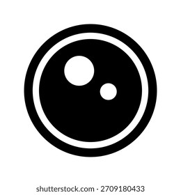Lens Icon Vector Symbol Design Illustration