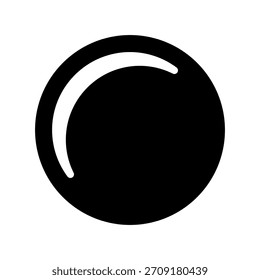Ilustración de diseño de símbolo de Vector de icono de lente