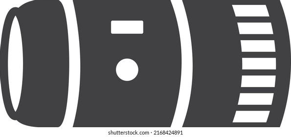 Lens icon, zoom lens icon vector