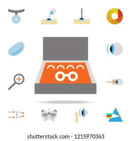 lens illustration icon. optometry icons universal set for web and mobile