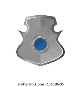 lens inside steel theme shield