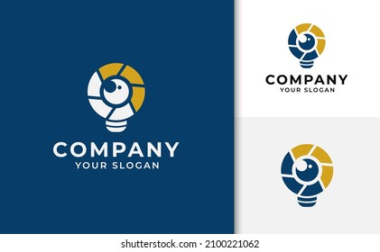 Lens lamp and shutter logo combinations