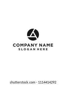 lens logo design vector illustration template