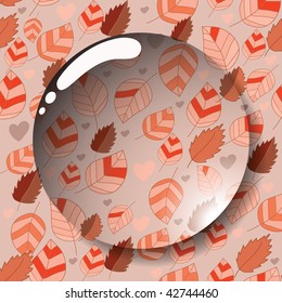 Lentes sobre el patrón de otoño sin soldadura