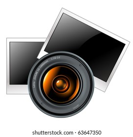 lens with photo frames