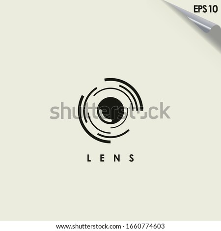 Lens Of Photography Logo Design Vector Template. Modern Design. Lens Logo. Vector Illustration