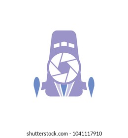 Lens Rocket Logo Icon Design