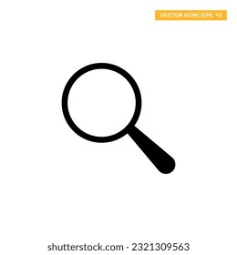 Lens, search glyph icon vector design illustration