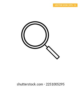 Lens, search icon vector design illustration