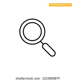 Lens, search icon vector design illustration