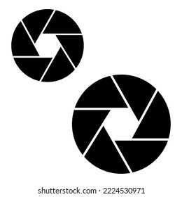 lens sign. Linear icon. Photo camera. Digital business. Modern technology. Vector illustration. Stock image. 