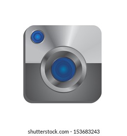 lens steel camera user interface icon application