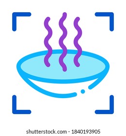 lens vaporization icon vector. lens vaporization sign. color symbol illustration