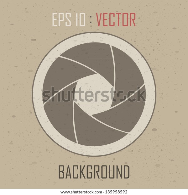 Lens Vector Stock Vector (Royalty Free) 135958592