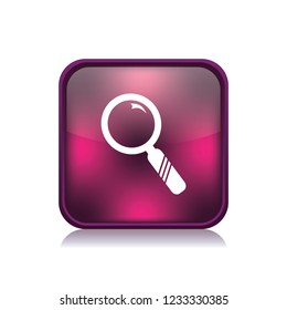 Lens vector button, web design element