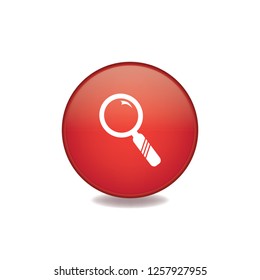 Lens vector button, web design element