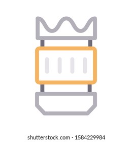 lens vector color line icon 