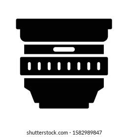 lens vector glyph flat icon 