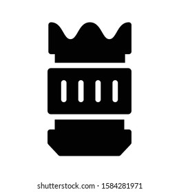 lens vector glyph flat icon 