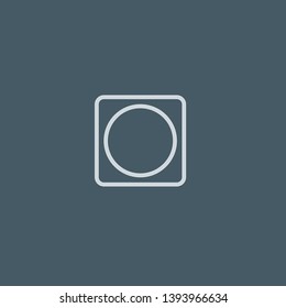 Lens vector icon. Lens concept stroke symbol design. Thin graphic elements vector illustration, outline pattern for your web site design, logo, UI. EPS 10.