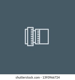 Lens vector icon. Lens concept stroke symbol design. Thin graphic elements vector illustration, outline pattern for your web site design, logo, UI. EPS 10.