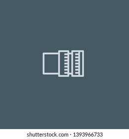 Lens vector icon. Lens concept stroke symbol design. Thin graphic elements vector illustration, outline pattern for your web site design, logo, UI. EPS 10.
