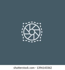 Lens vector icon. Lens concept stroke symbol design. Thin graphic elements vector illustration, outline pattern for your web site design, logo, UI. EPS 10.