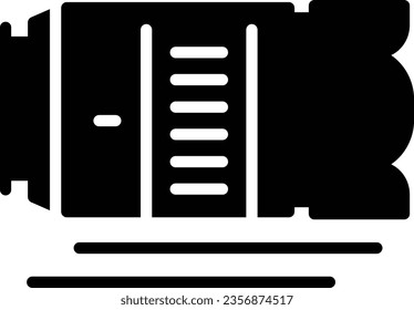 Lens Vector Icon Glyph Style