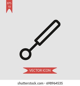 Lens vector icon, illustration symbol