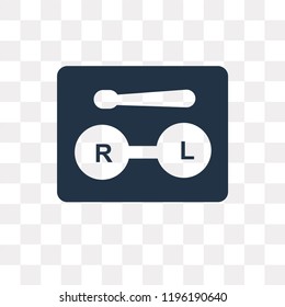 Lens vector icon isolated on transparent background, Lens transparency concept can be used web and mobile