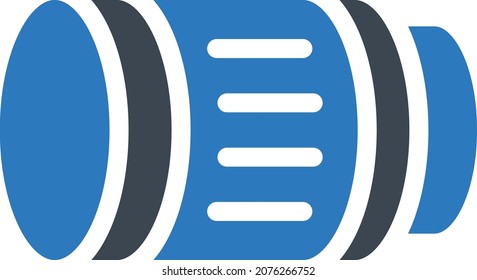 ilustración del vector de lente en un fondo transparente. Símbolos de calidad premium. Icono vectorial de trazo para el concepto y diseño gráfico.
