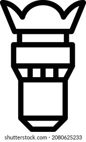 lens Vector illustration on a transparent background. Premium quality symbols. Stroke vector icon for concept and graphic design.