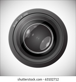 Lens vector image