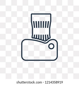 Lens vector outline icon isolated on transparent background, high quality linear Lens transparency concept can be used web and mobile