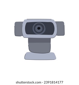 lens web camera cartoon. symbol black, graphic capture, photography focus lens web camera sign. isolated symbol vector illustration