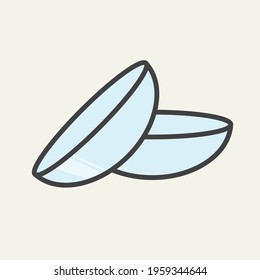 Lenses for eye. Lenses with solutions. 