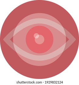 lenses. optics logo. for the pharmacy. illustration of the eye. icon. red eye. logotype. 